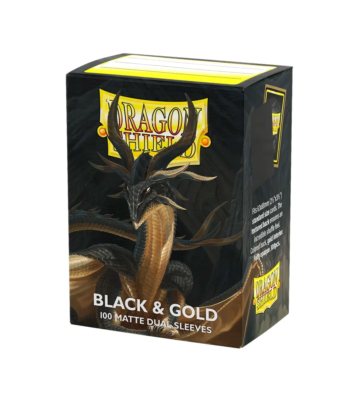 Fundas Standard Dual Matte Black Gold - Dragon Shield