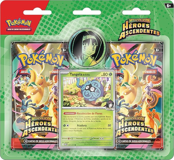 Blister Pack Erika Pokemon Héroes Ascendentes [ESP]