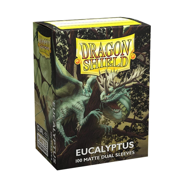 Fundas Standard Dual Matte Eucalyptus Lehel Verde (100 fundas) Dragon Shield.