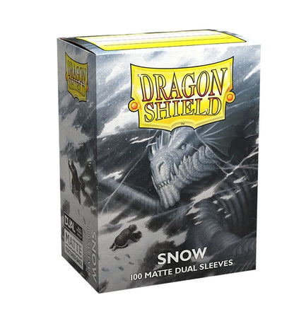 Fundas Standard Dual Matte Snow(100 fundas) Dragon Shield