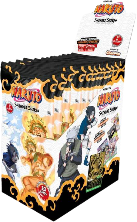 Naruto Ninja TCG display: Shinobi Shiren 1st Edition